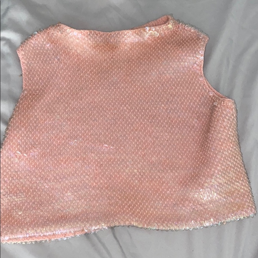 Sparkly cropped shirt